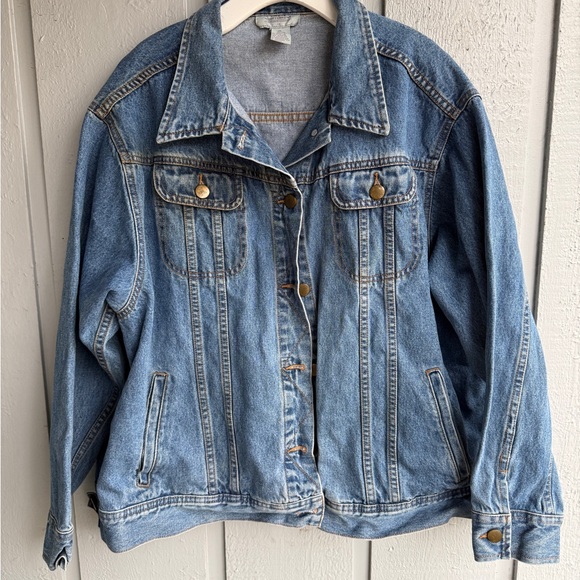 Great Northwest Clothing Company Jackets & Blazers - Great Northwest Clothing Company Blue Jean Jacket embroidered gorilla back 2X